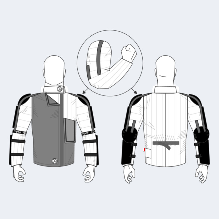 Chaqueta HEMA reforzada "AP PRO NG 800N" - Hombre ©FAITS D'ARMES