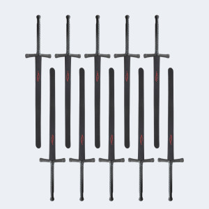 Pack : 10 épées longues en mousse ©FAITS D'ARMES