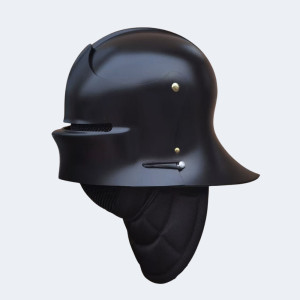 Wukusi Gotischer Helm - Abnehmbares Visier ©FAITS D'ARMES